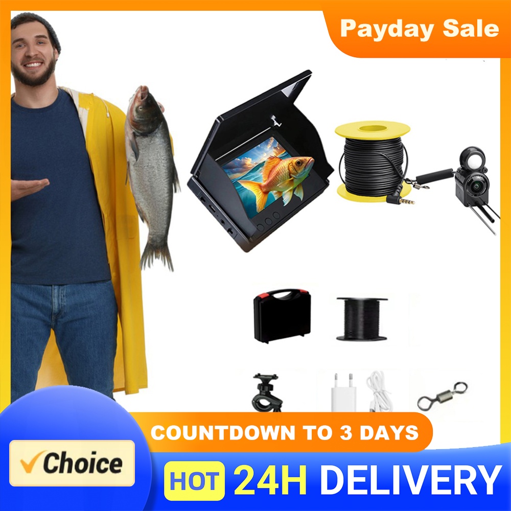 Fish Finder Portable - Kamera Pemancing Bawah Air dengan Monitor