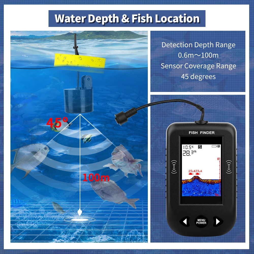 Pencari Ikan Erchang XF03 45 D - Fish Finder Cable ulasan dan harga