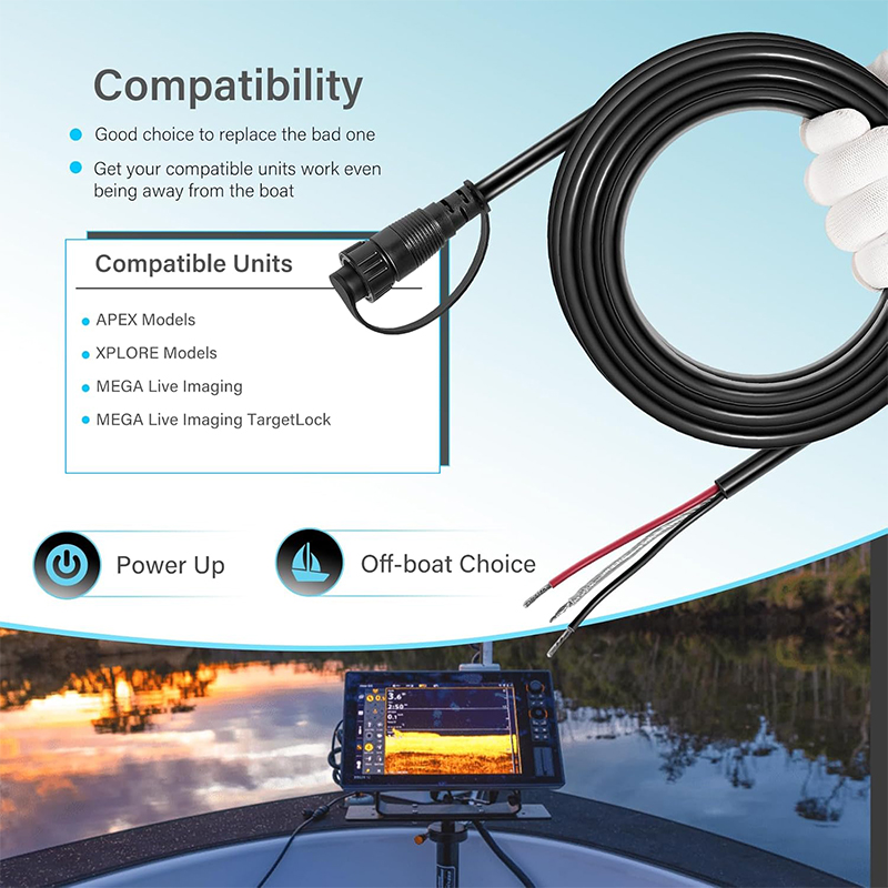 Kabel Daya PC13 720110-1 untuk - Fish Finder Cable ulasan dan harga