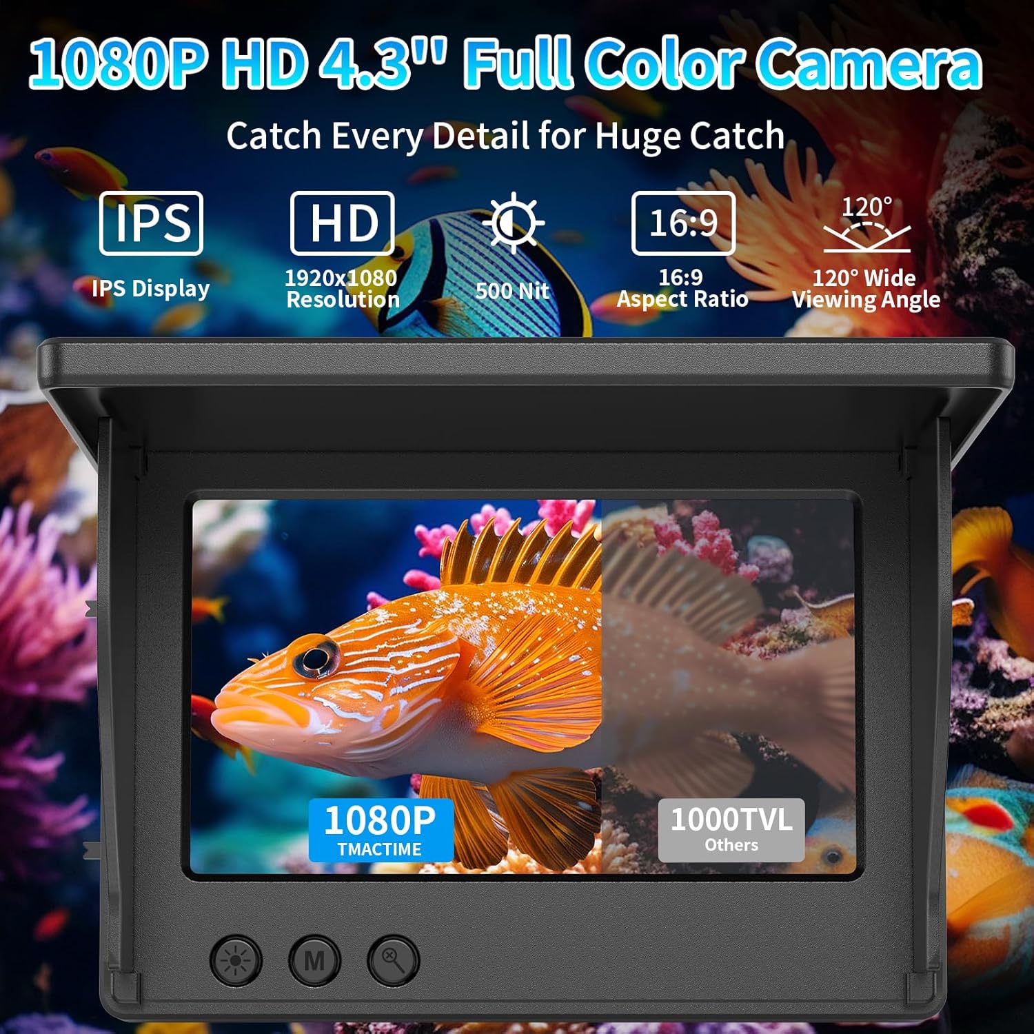 Kamera Pancing Bawah Air denga - Fish Finder Cable ulasan dan harga